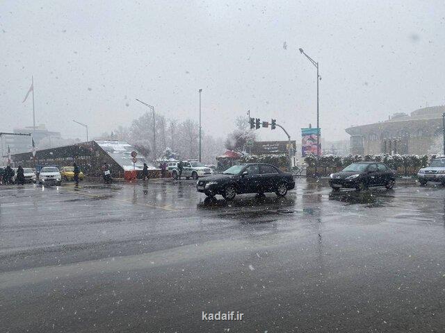 تشدید بارش در تهران طی امروز